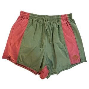 BDG Urban Outfitters Men’s Colorblock Shorts – Pink & Green – Size L